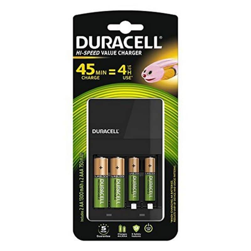 Duracell - 3 pilas recargables (1300 mAh, 1,2 V, NiMH, recargables